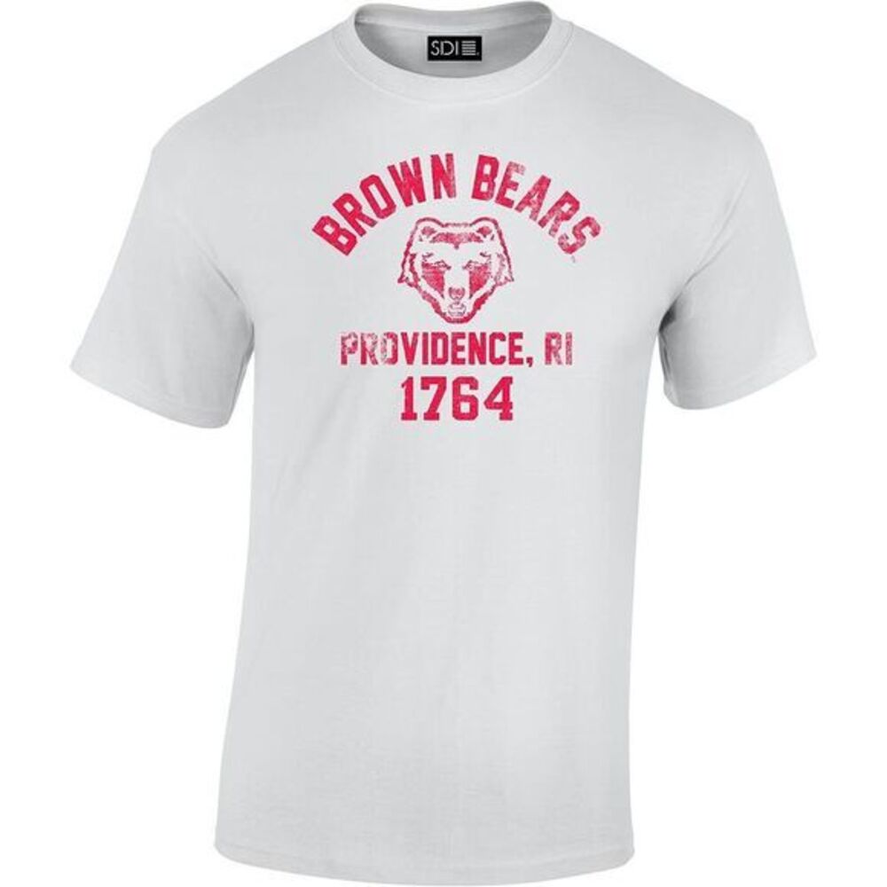 SDI Brown Bears T-Shirt Mens XL White Providence RI 1764 Graphic Tee